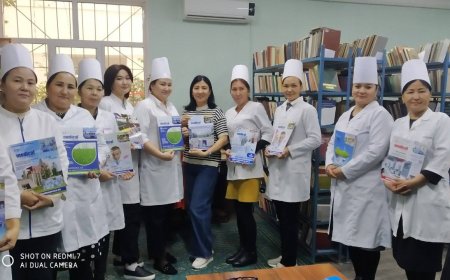 В Медицинской библиотеке  Минздрава Республики Каракалпакстан был проведен Обзор нового номера журнала Medical Express No 4/2023