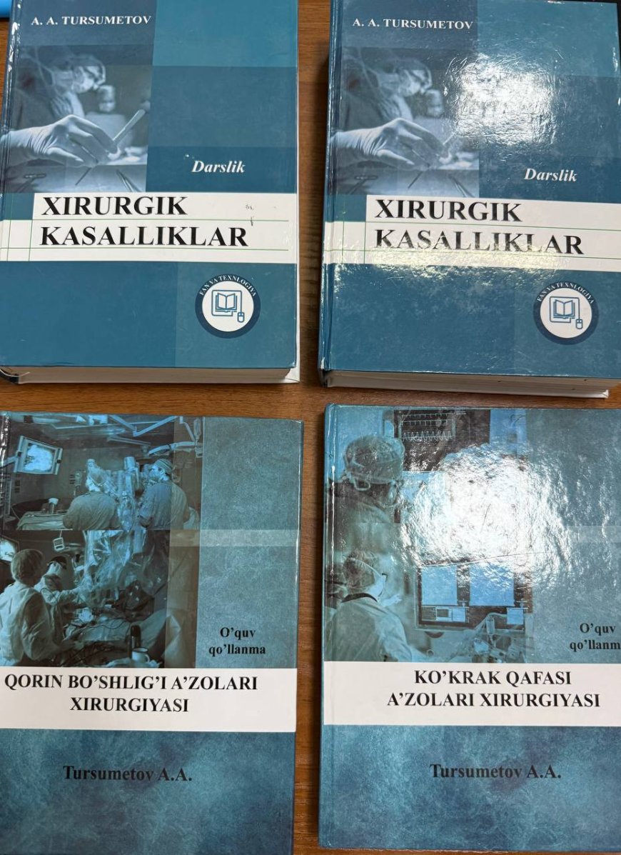 Книги в дар. Жафаров Хасан Мирзахидович, PhD,   доцент кафедры общей хирургии ОХТА ТГМУ