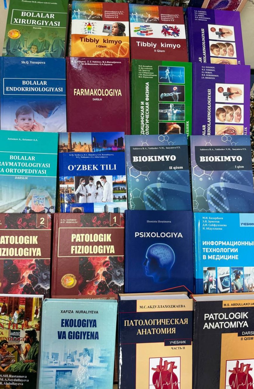 Книги в дар от Центра создания, развития и учебных ресурсов для медицинского образования МЗ РУз