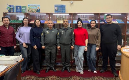 Сотрудничество на благо науки и обороны: Военно-медицинский институт Университета военной безопасности и обороны Республики Узбекистан в стенах Государственной научной медицинской библиотеки (ГНМБ)