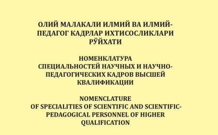 НОМЕНКЛАТУРА СПЕЦИАЛЬНОСТЕЙ НАУЧНЫХ И НАУЧНО- ПЕДАГОГИЧЕСКИХ КАДРОВ ВЫСШЕЙ КВАЛИФИКАЦИИ, 2025