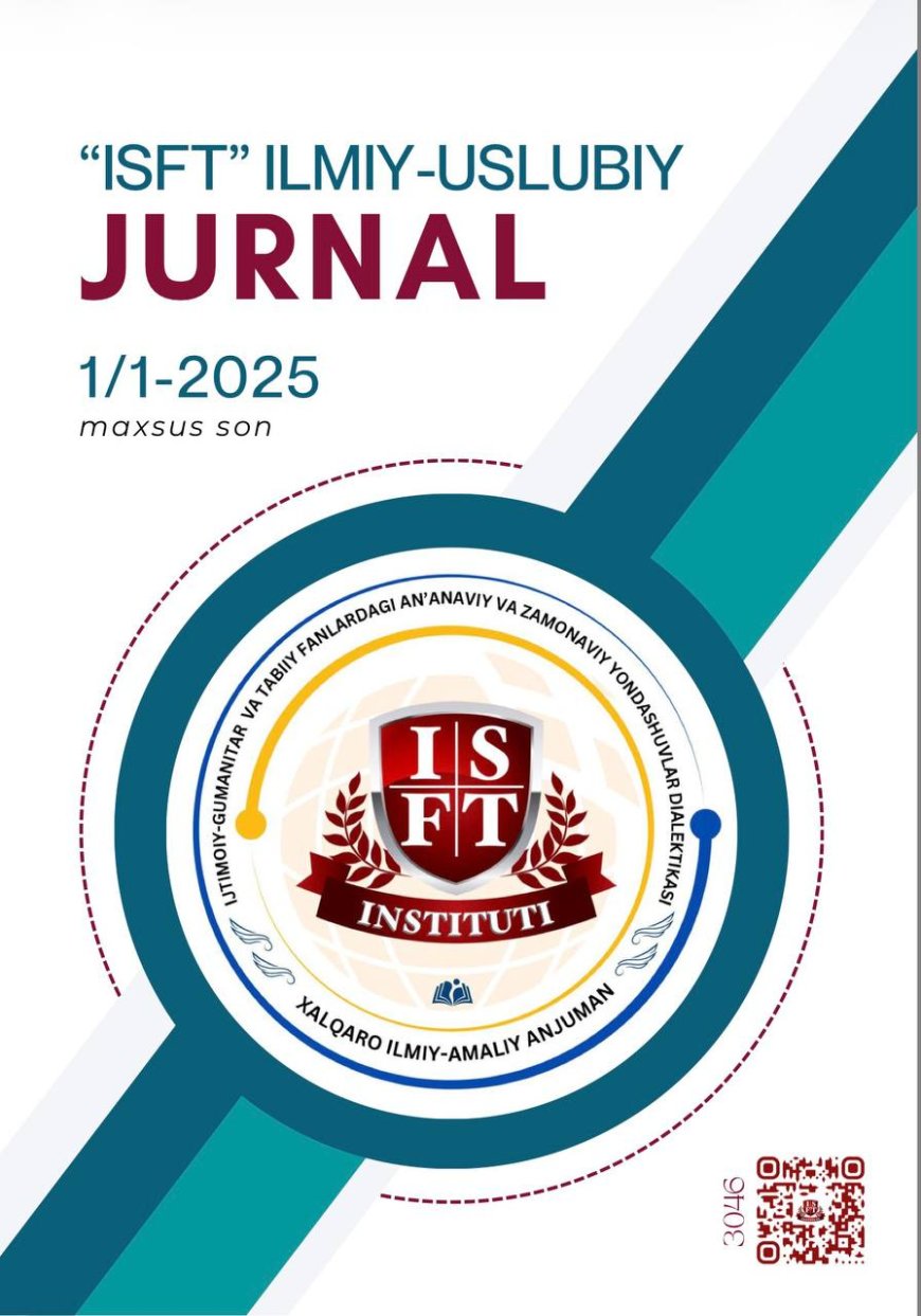 ISFT  Научно-методический журнал/ ISFT” Ilmiy-uslubiy jurnal