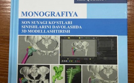 21.08.2026  Новое поступление  Irismetov M.E.,   Qodirov R.R.  Son suyagi ko‘stlari sinishlarini davolashda  3d  modellashtirish: Monografiya, 2025